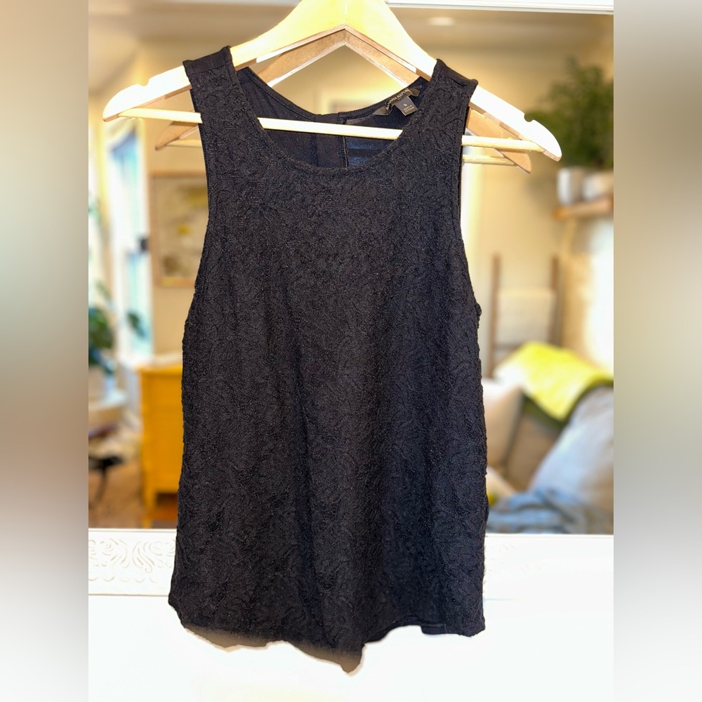 Banana Republic Lace Tank - Black - Small